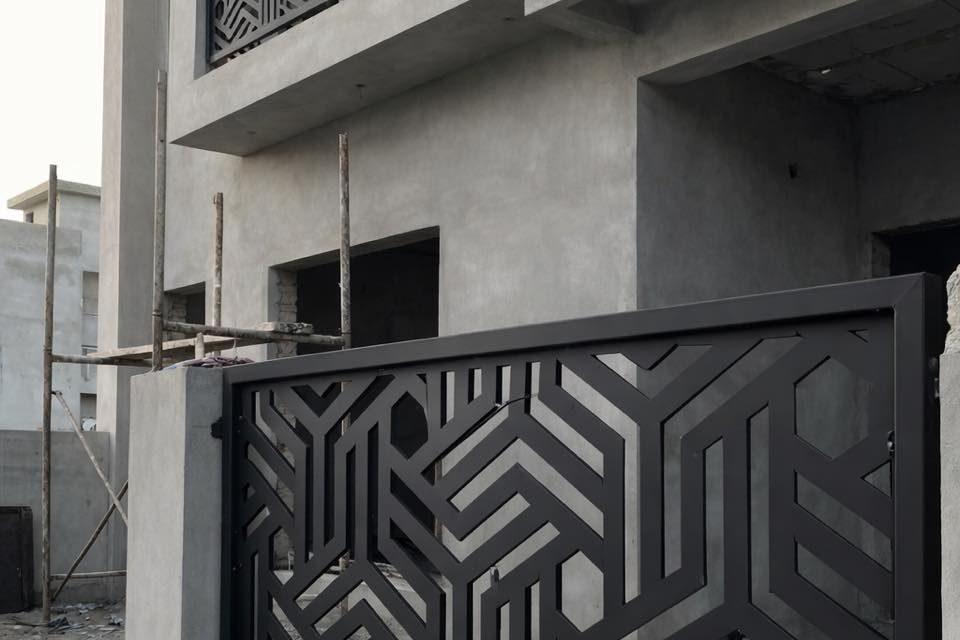 Custom decorative steel gate and balcony screen by The Classic Forge